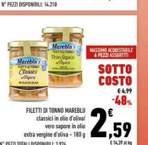 Filetti di tonno Mareblu