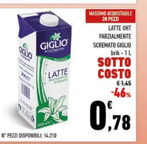 Latte UHT Gilio