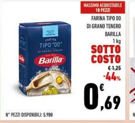 Farina tipo 00 Barilla
