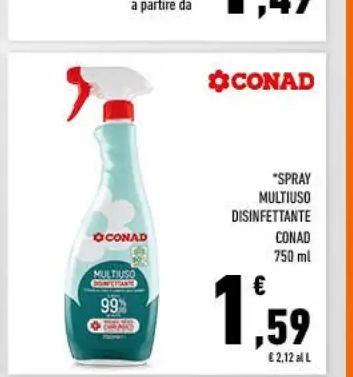 Spray multiuso disinfettante Conad