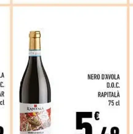 Nero d'Avola D.O.C. Rapitalà