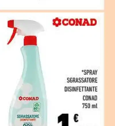Spray sgrassatore disinfettante Conad