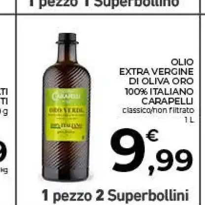 Olio extravergine di oliva Carapelli
