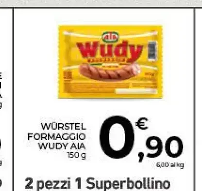 Würstel Formaggio Wudy Aia