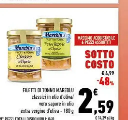 Filetti di tonno Mareblu