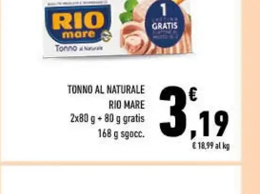 Tonno al naturale Rio Mare
