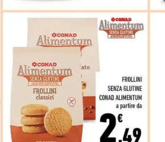 Frollini senza glutine Conad Alimentum