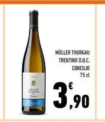 Müller Thurgau Trentino DOC Concilio