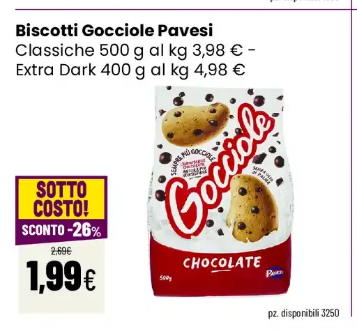 Biscotti Gocciole Pavesi