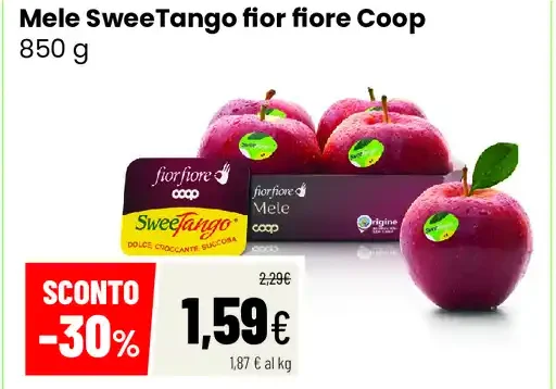 Mele SweetTango fior fiore Coop