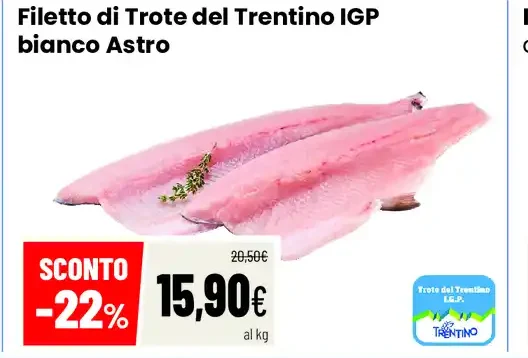 Filetto di Trota del Trentino IGP bianco Astro