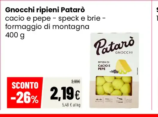 Gnocchi ripieni Patarò