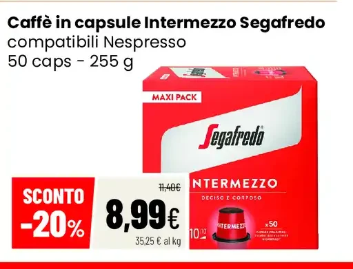Caffè in capsule Intermezzo Segafredo
