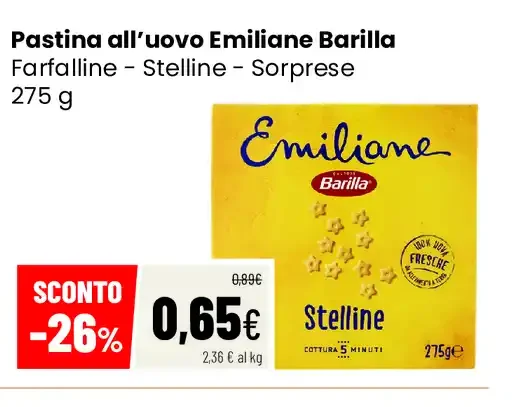 Pastina all’uovo Emiliane Barilla