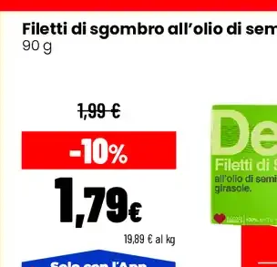 Filetti di sgombro all’olio di semi di girasole Delicius