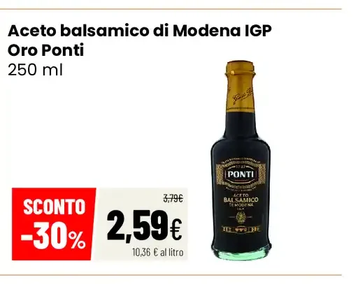 Aceto balsamico di Modena IGP Oro Ponti
