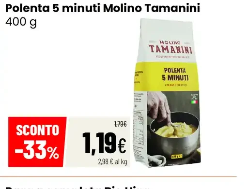 Polenta 5 minuti Molino Tamanini