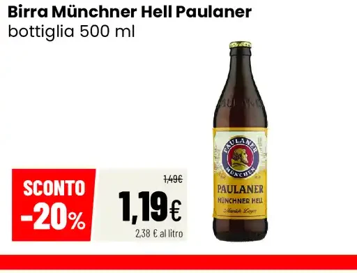 Birra Münchner Hell Paulaner
