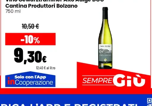 Vino Gewürztraminer Alto Adige DOC Cantina Produttori Bolzano