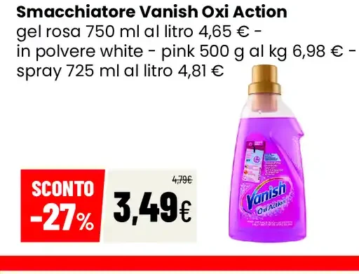 Smacchiatore Vanish Oxi Action