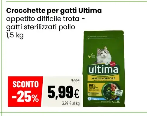 Crocchette per gatti Ultima