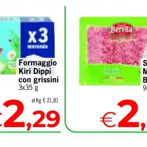 Formaggio Kiri Dippi con grissini
