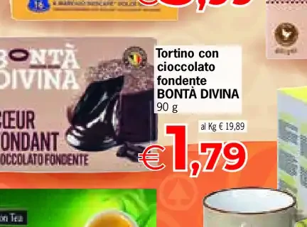 Tortino con cioccolato fondente