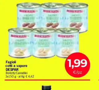 Fagioli cotti a vapore
