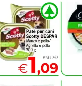 Paté per cani Scotty Despar