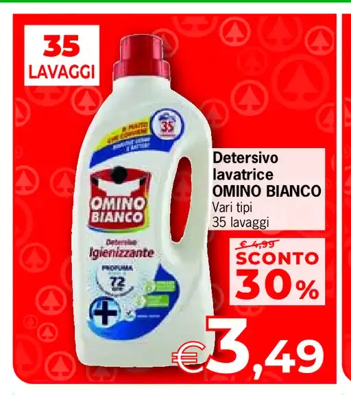 Detersivo lavatrice Omino Bianco