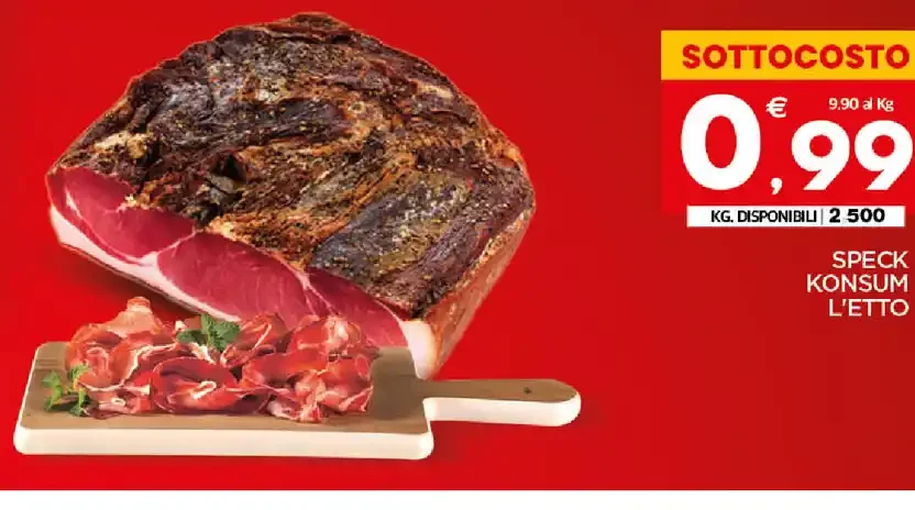 Speck Konsum L'Etto