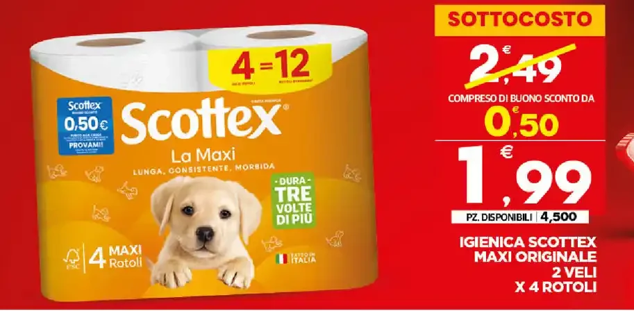 Carta igienica Scottex La Maxi