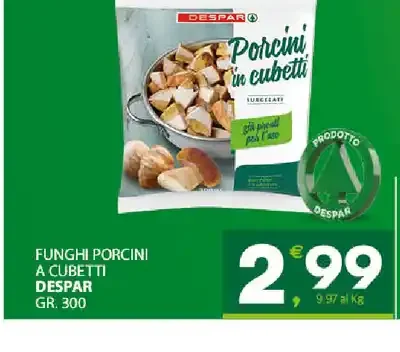 Funghi porcini a cubetti