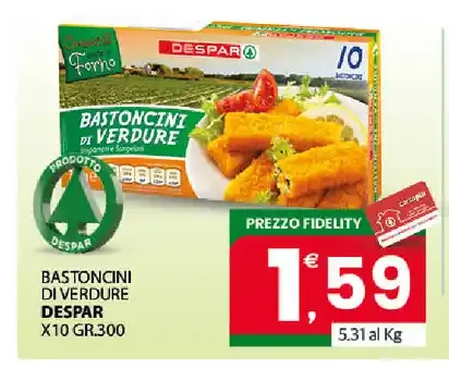 Bastoncini di verdure Despar