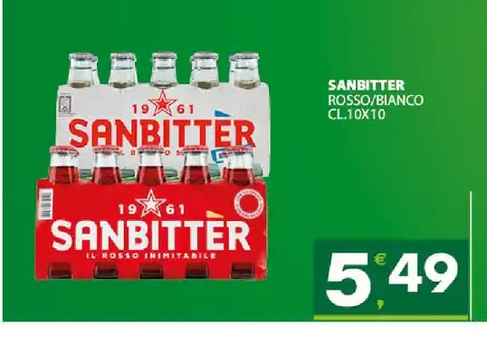 Sanbitter rosso/bianco