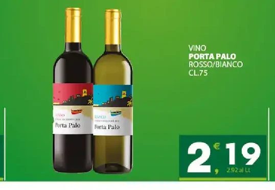Vino Porta Palo rosso/bianco