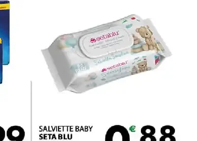 Salviette baby Seta Blu