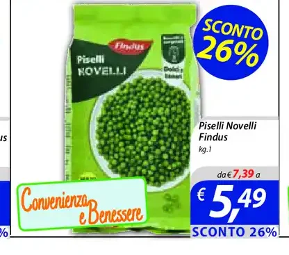 Piselli Novelli Findus