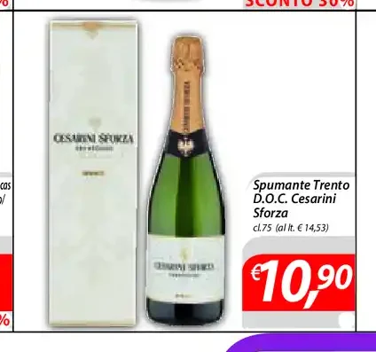 Spumante Trento DOC Cesarin Forza