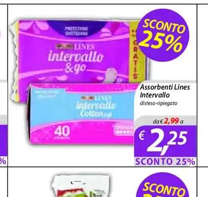 Assorbenti Lines Intervallo