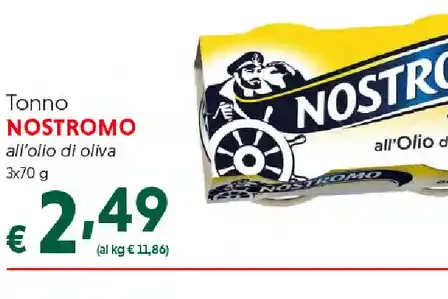 Tonno Nostromo all’olio di oliva