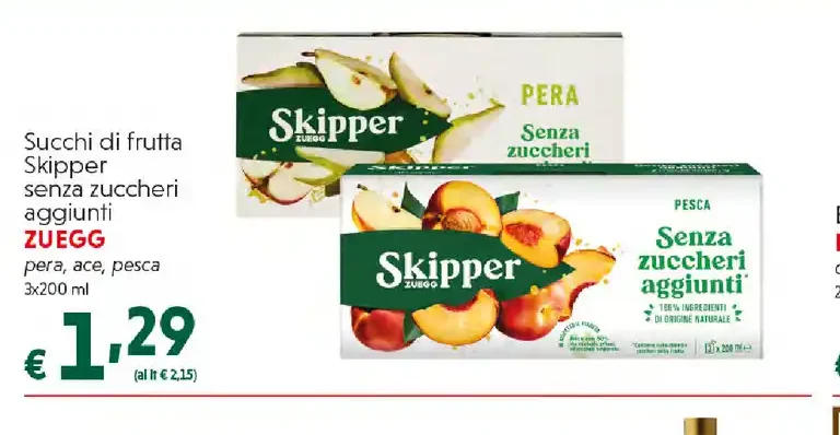 Succo di frutta senza zuccheri aggiunti