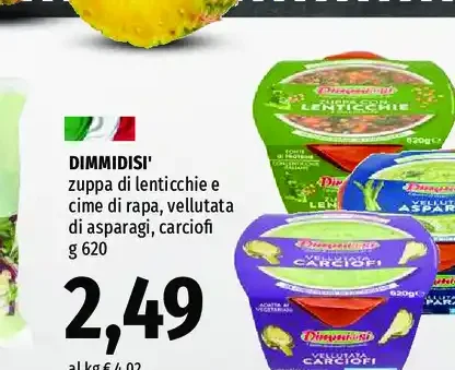 Zuppa di lenticchie e cime di rapa
