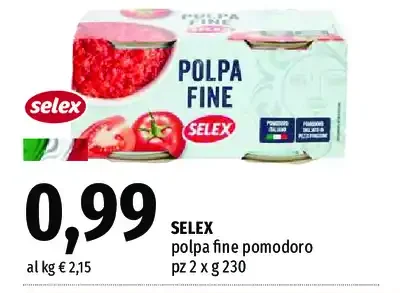 polpa fine di pomodoro