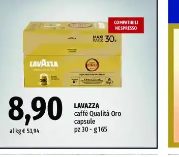 Capsule caffè Qualità Oro