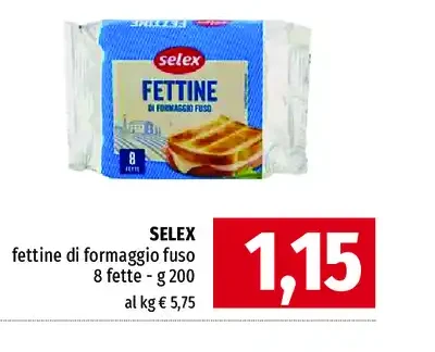 Fettine di formaggio fuso Selex