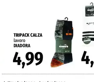 tripack calza lavoro Diadora