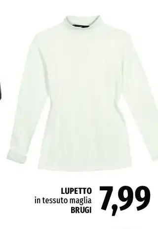 Lupetto in tessuto maglia Brugi