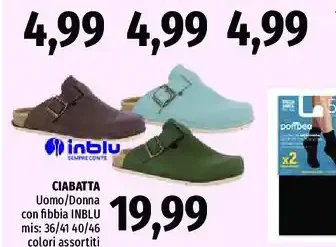 Ciabatta uomo/donna con fibbia