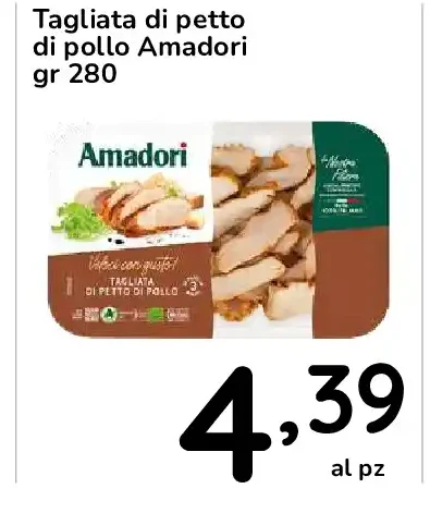 Tagliata di petto di pollo Amadori